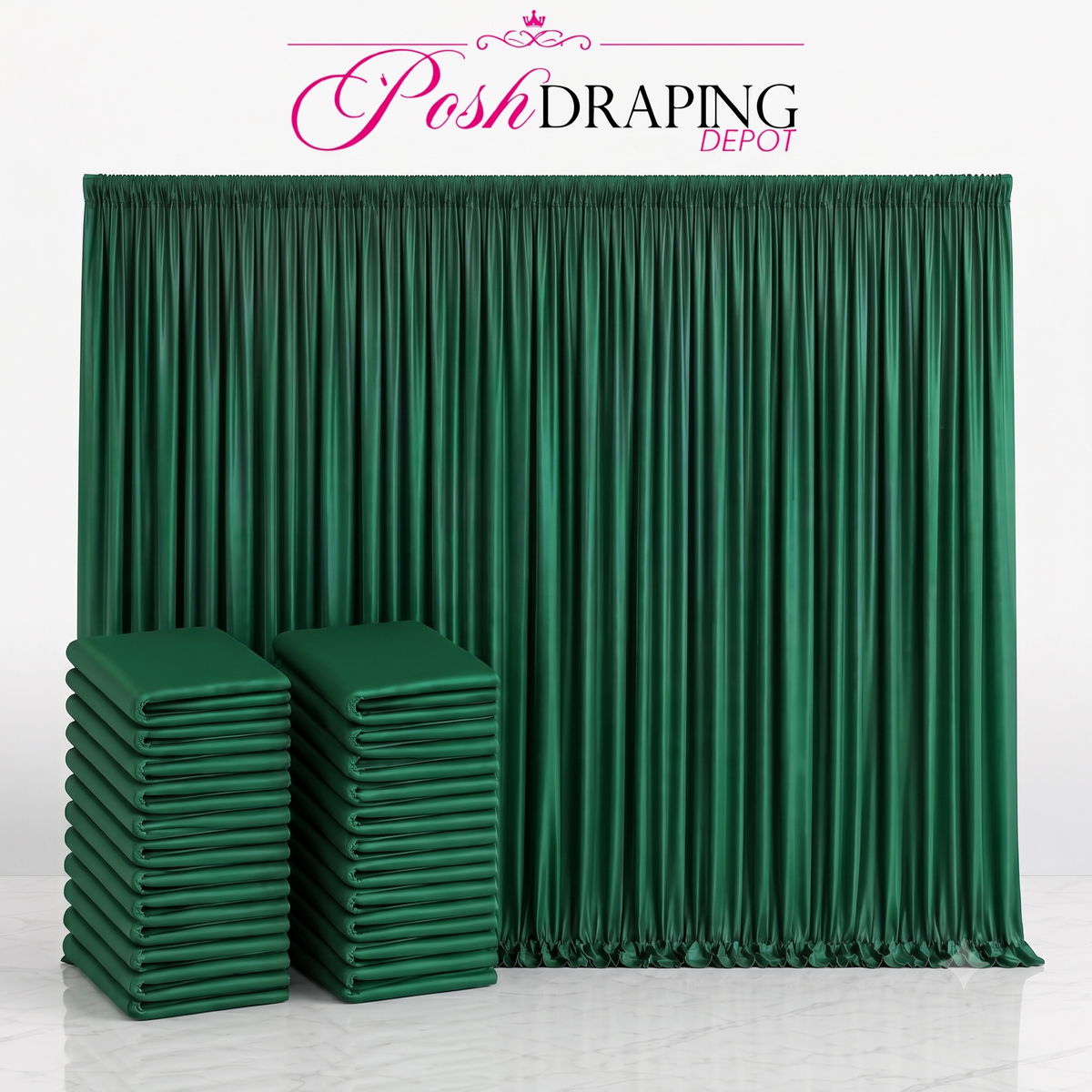 Spandex Drape Panel Pack | 4-Way Stretch | 15ft x 65in | Choose Size & Color