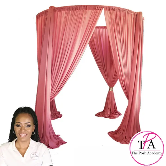 pink round wedding canopy