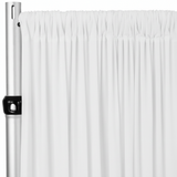 4-Way Stretch Spandex Drape Panel | 15ft x 65in | Single Rod Pocket | 13 Colors